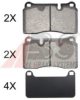 ASTON 4G432D007AA Brake Pad Set, disc brake